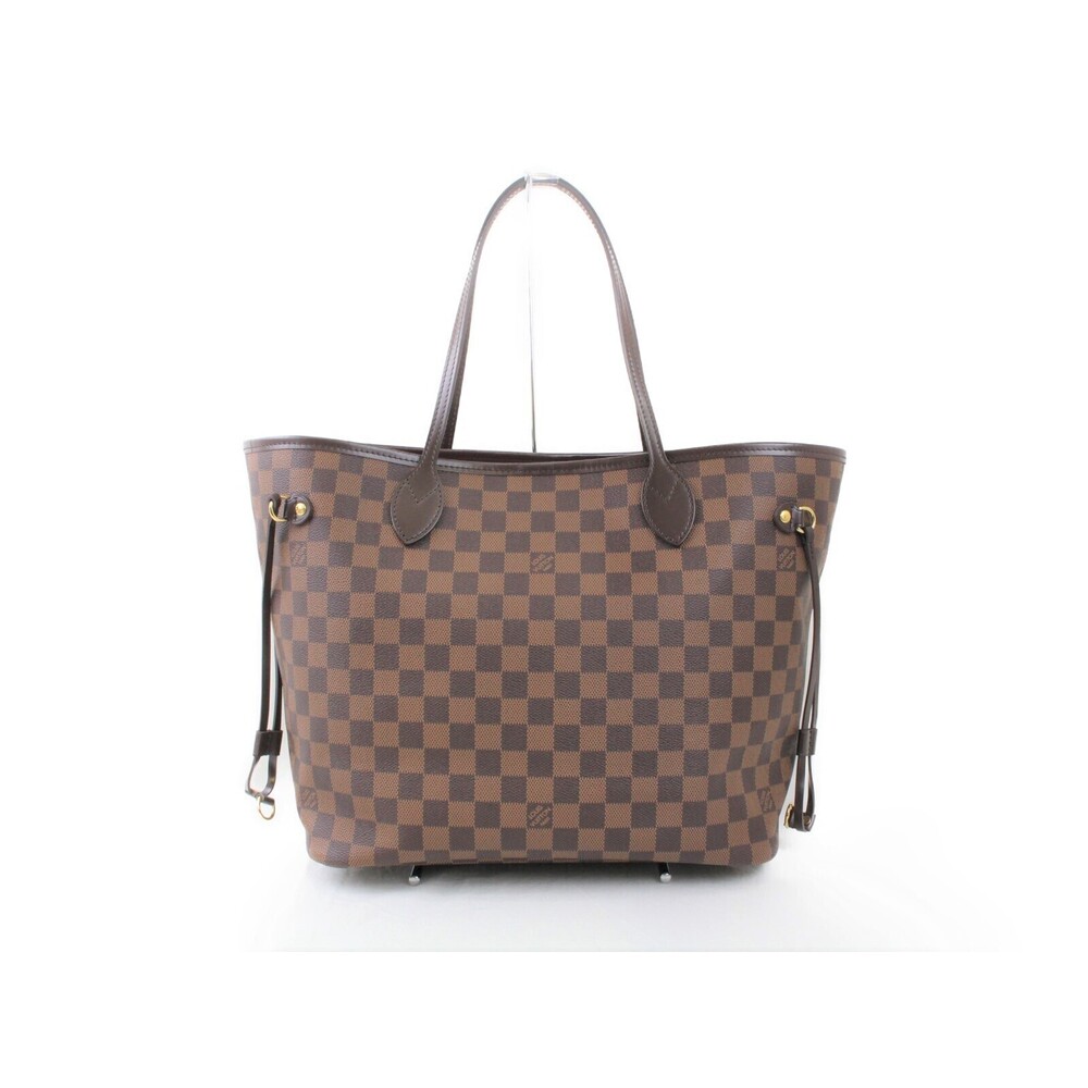 LOUIS VUITTON Neverfull Damier Ebene Canvas Bag Rose Ballerine handbag diaper